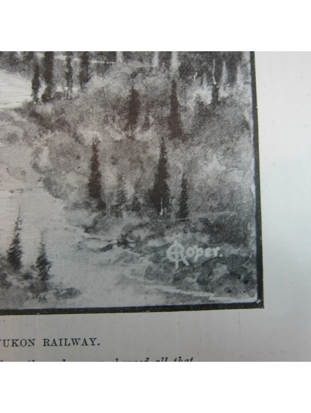 Antique 1899 Print Canada By Rail to Klondike, Skagway, White Pass Yukon Train